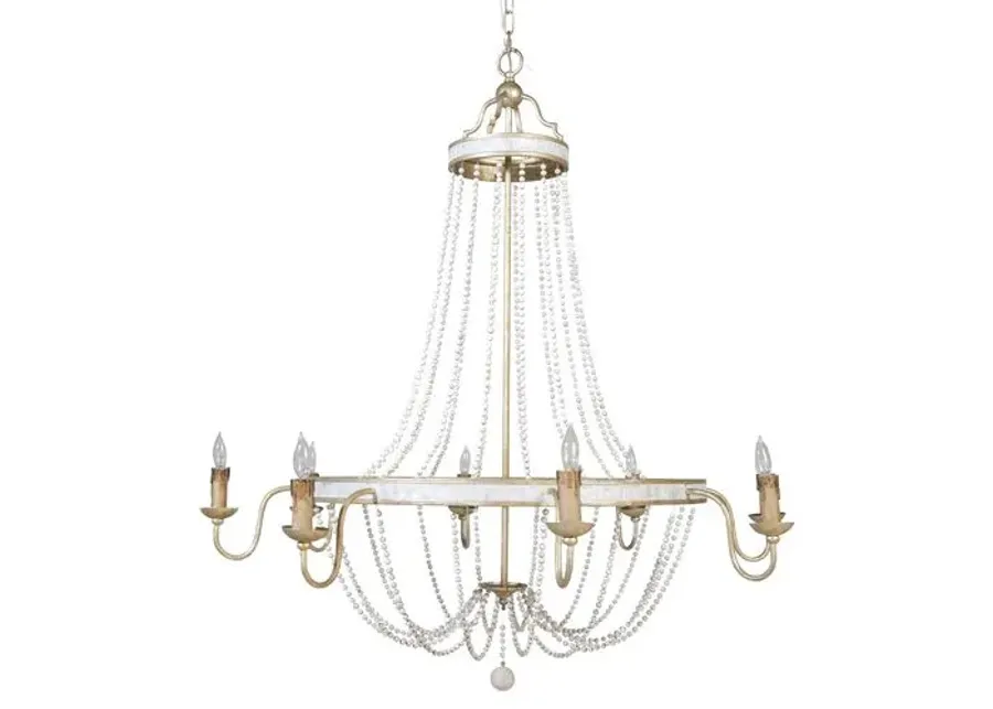 Corinna Chandelier - Champagne Silver - Gabby - Gold