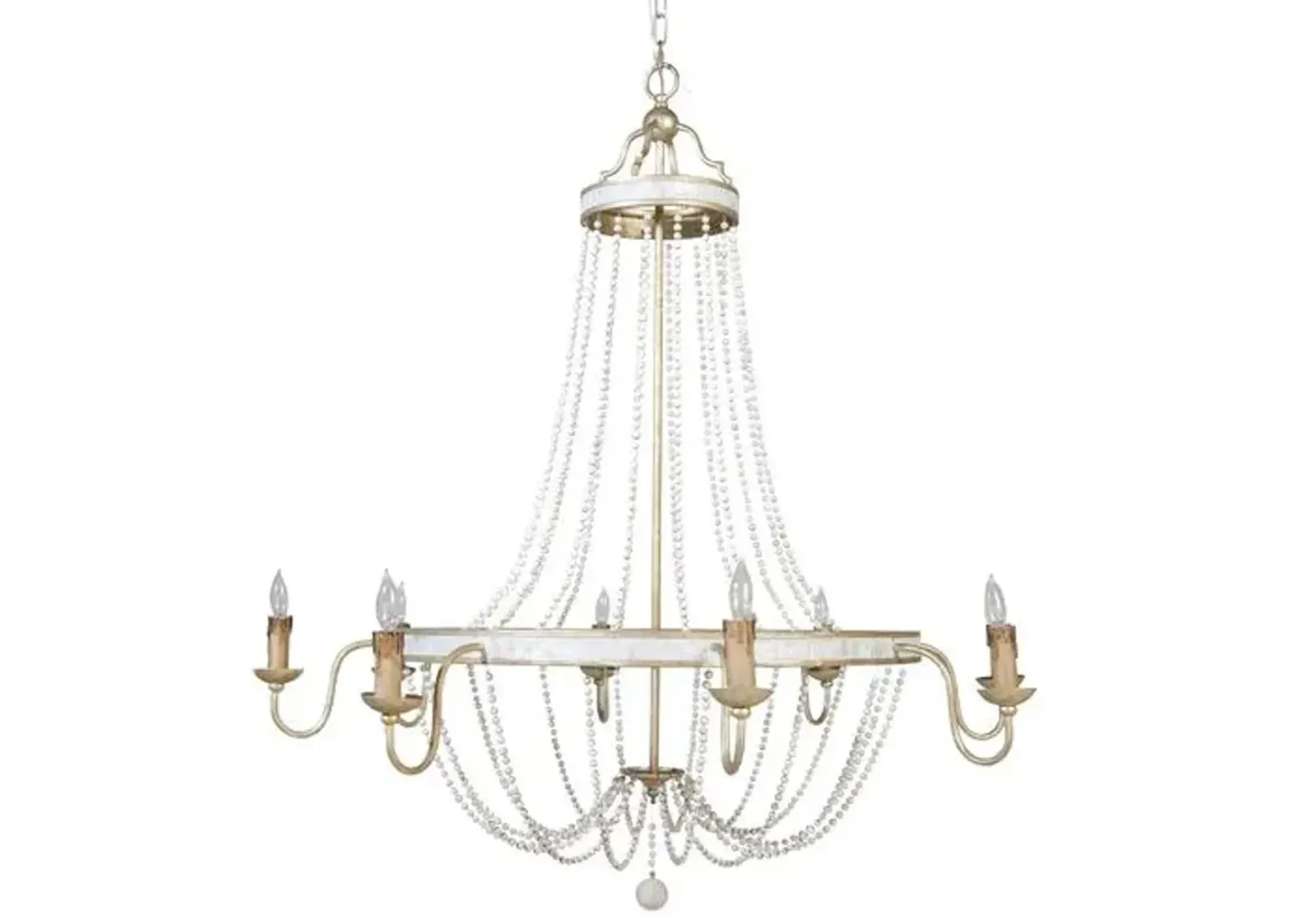 Corinna Chandelier - Champagne Silver - Gabby - Gold