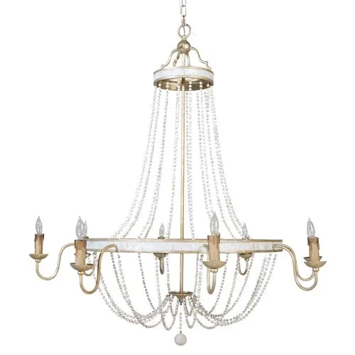 Corinna Chandelier - Champagne Silver - Gabby - Gold