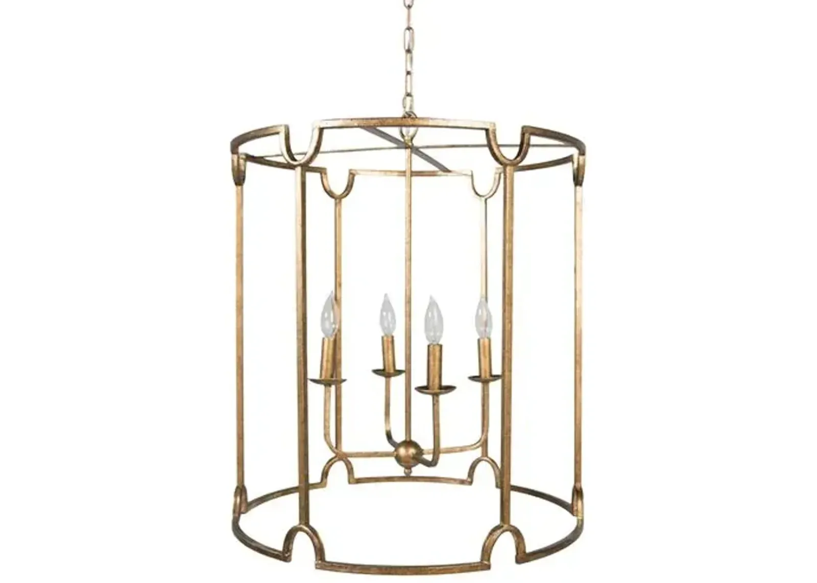 Stella 4-Light Pendant - Antiqued Gold - Gabby