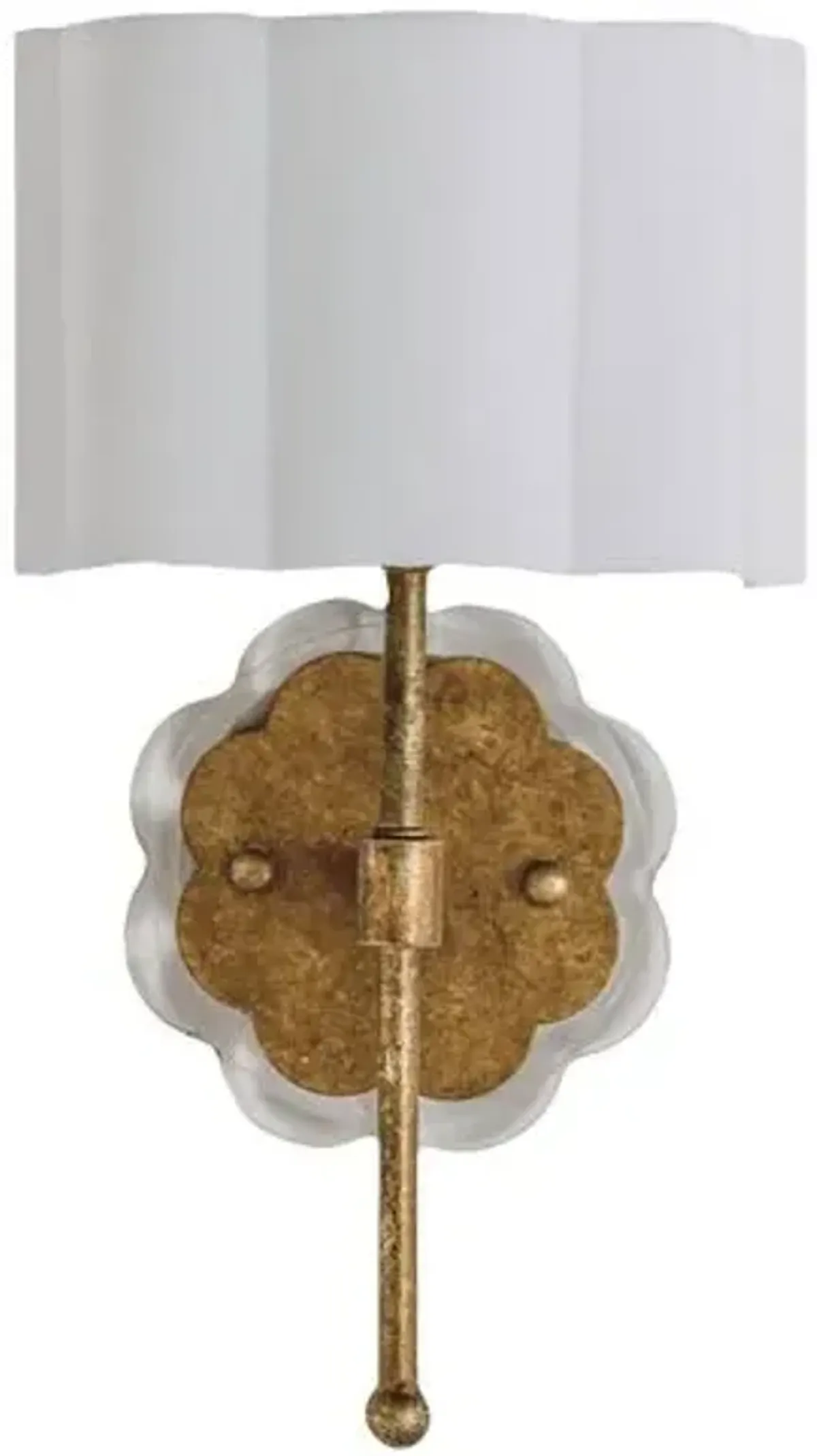 Shirley Scallop Wall Sconce - Gold - Gabby