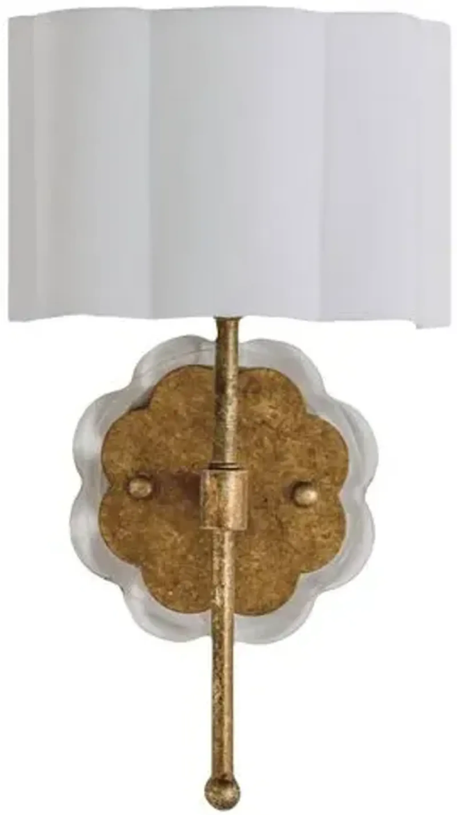 Shirley Scallop Wall Sconce - Gold - Gabby