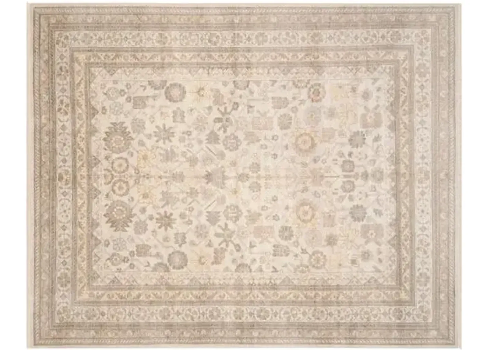 Laura Hand-Knotted Rug - Ivory - Ivory