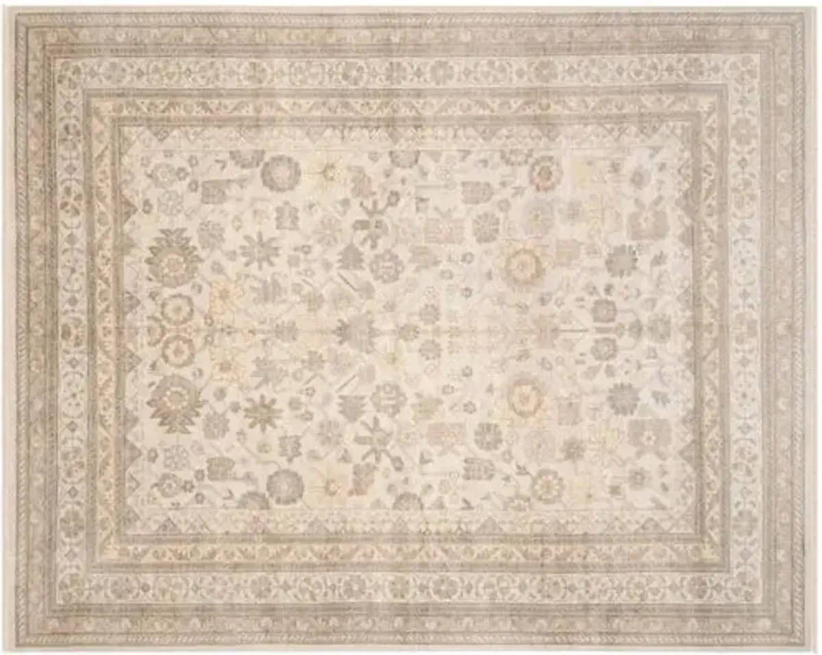 Laura Hand-Knotted Rug - Ivory - Ivory