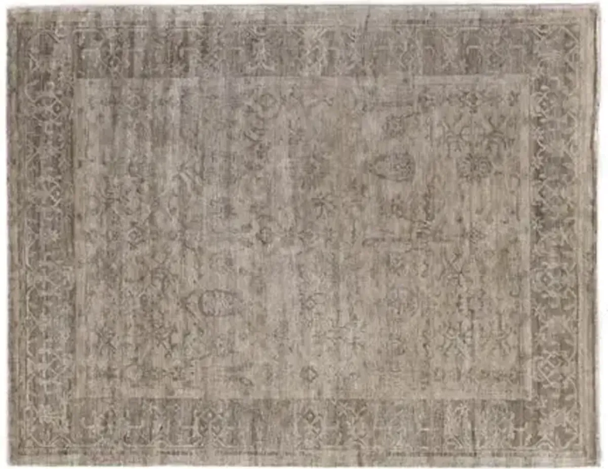 Boreas Silk Rug - Beige - Exquisite Rugs - Beige