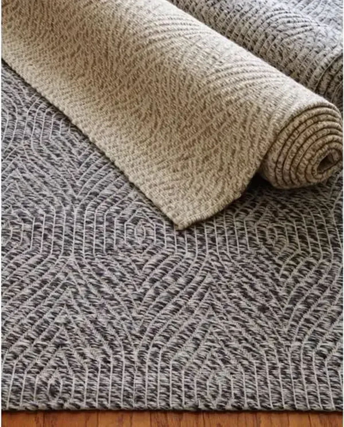 Dinlas Rug - Silver/Ivory - Exquisite Rugs - Gray - Gray