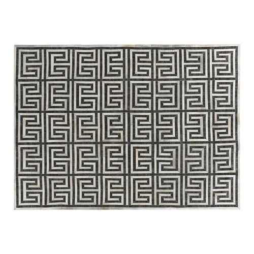 Helios Hide - Charcoal/Ivory - Exquisite Rugs - Black - Black - 11'6"x14'6"