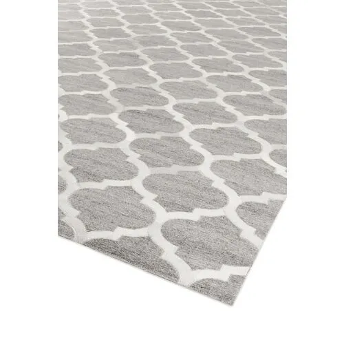 Triton Hide Rug - Silver/Ivory - Exquisite Rugs - Gray - Gray