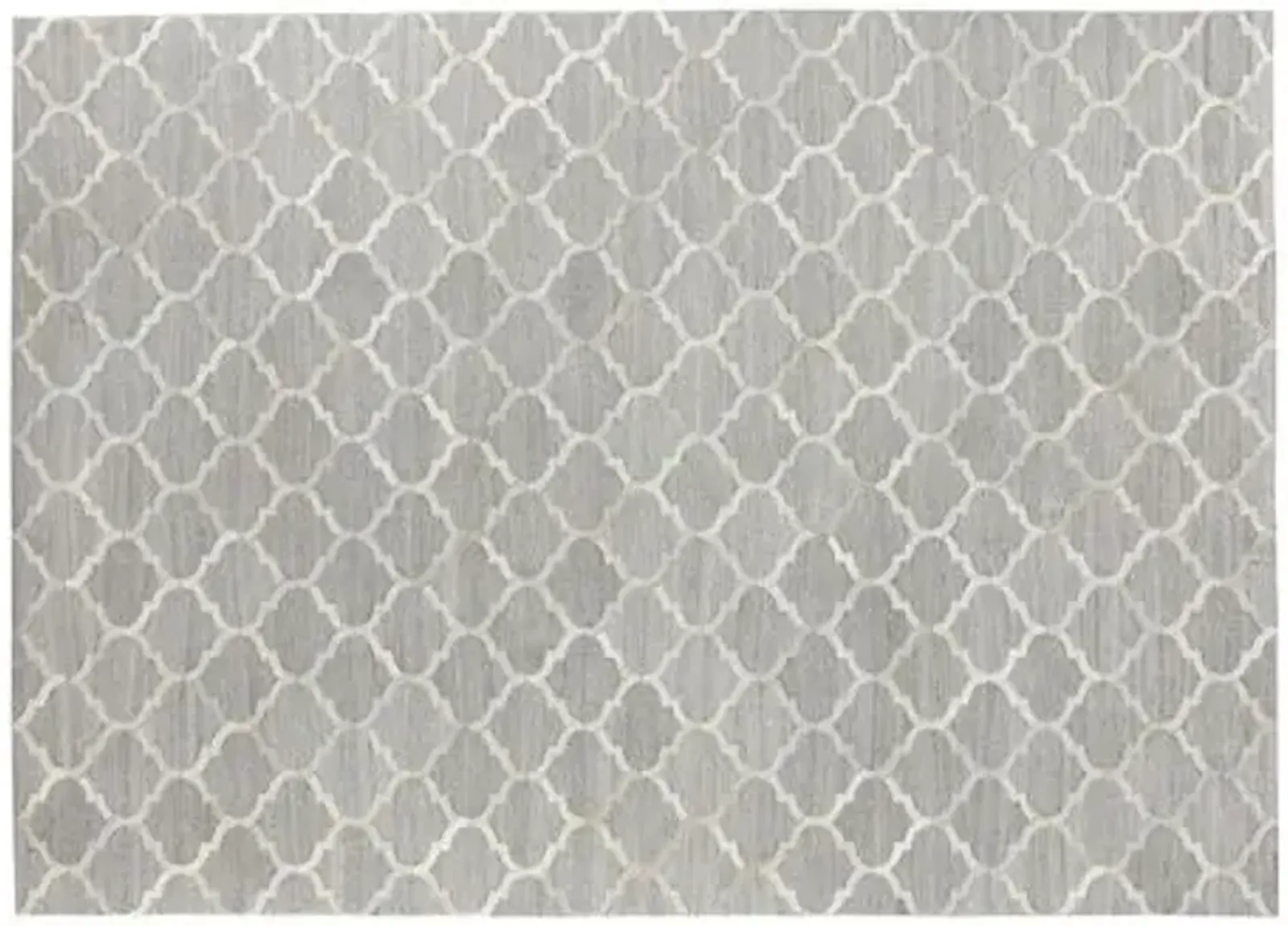 Triton Hide Rug - Silver/Ivory - Exquisite Rugs - Gray - Gray