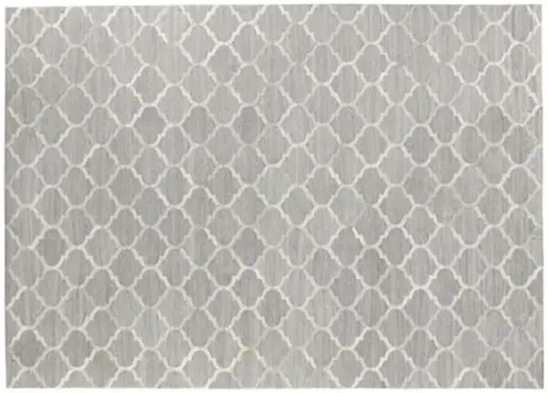 Triton Hide Rug - Silver/Ivory - Exquisite Rugs - Gray - Gray