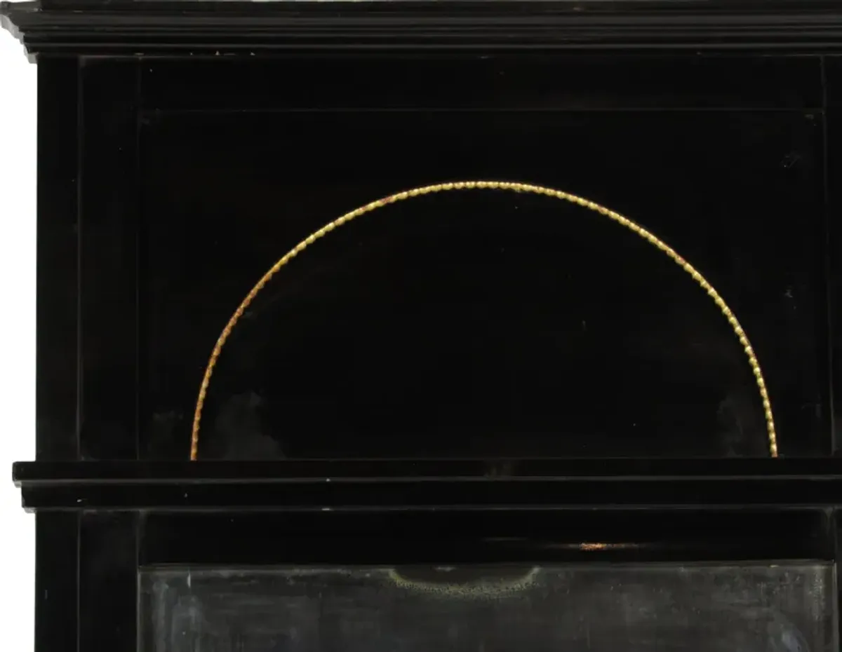 19th-C. Black Lacquer Pier Mirror - The Barn at 17 Antiques