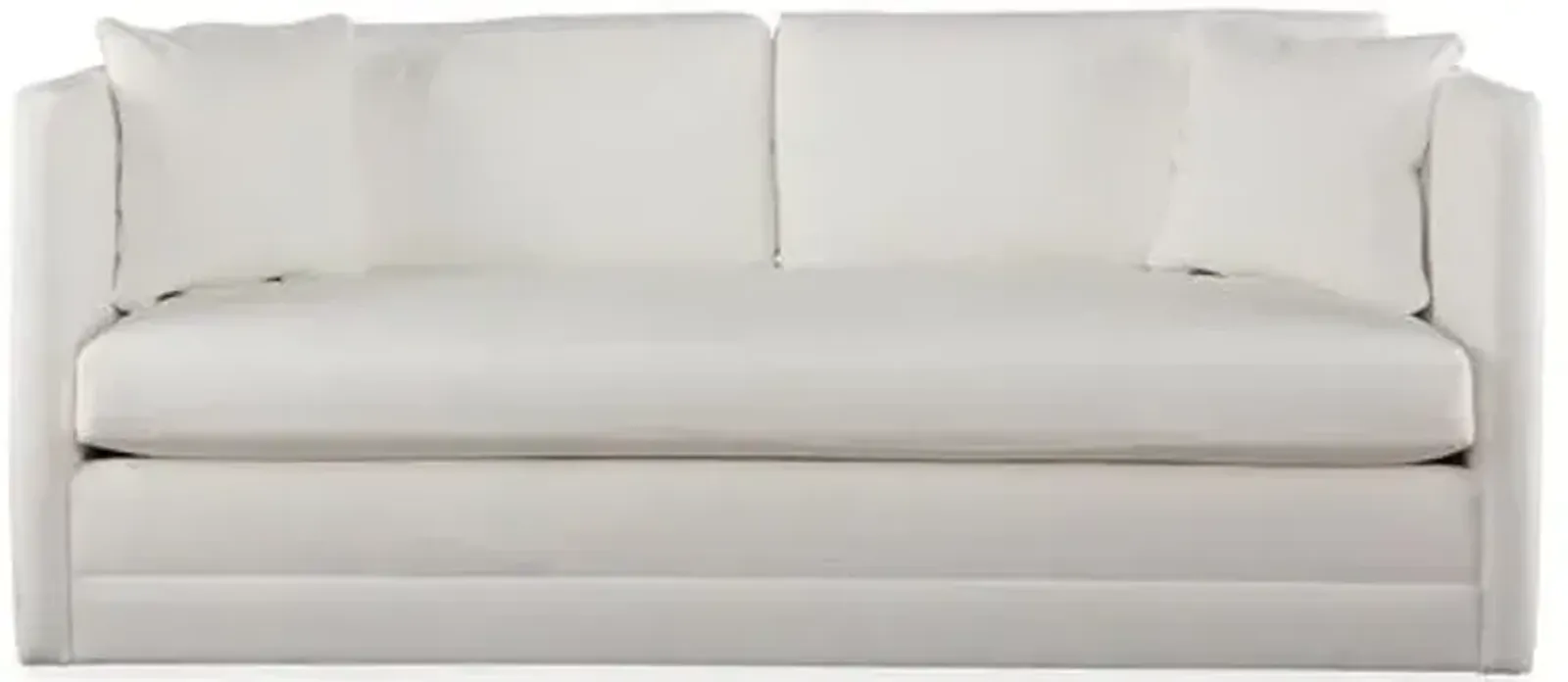 Landry 63" Loveseat - White Crypton Crypton - Miles Talbott - Handcrafted