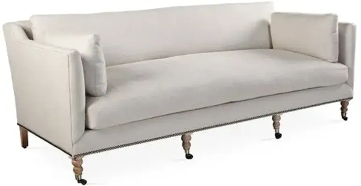 Margot 90" Linen-Blend Sofa