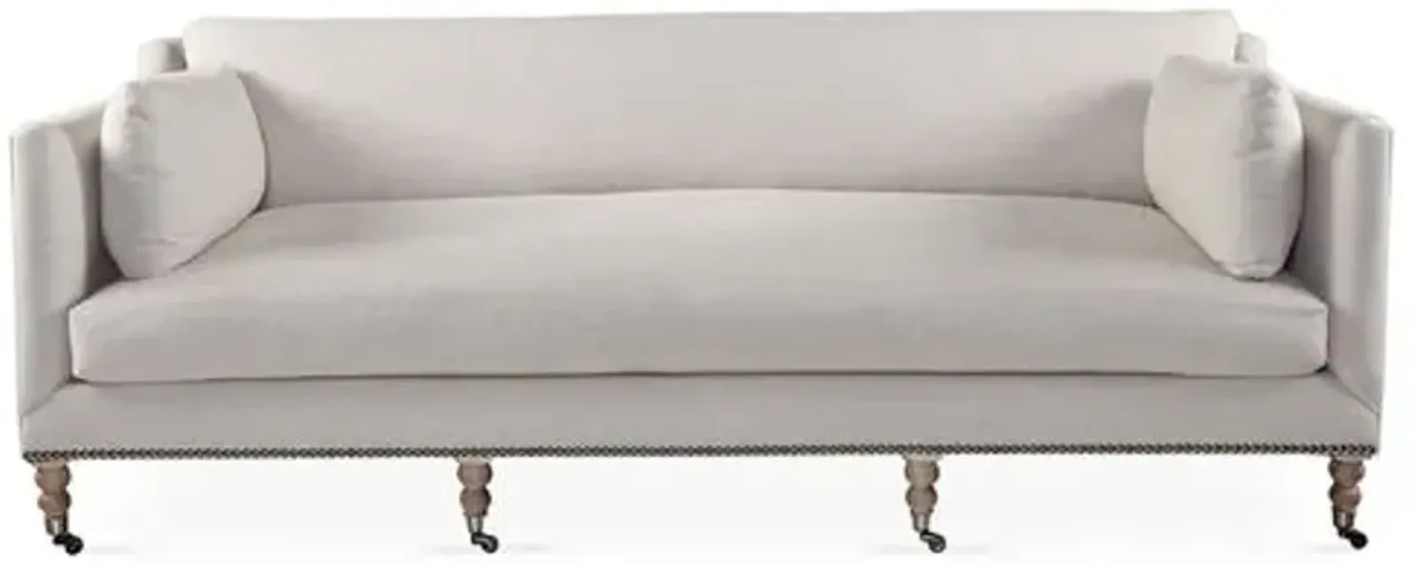 Margot 90" Linen-Blend Sofa