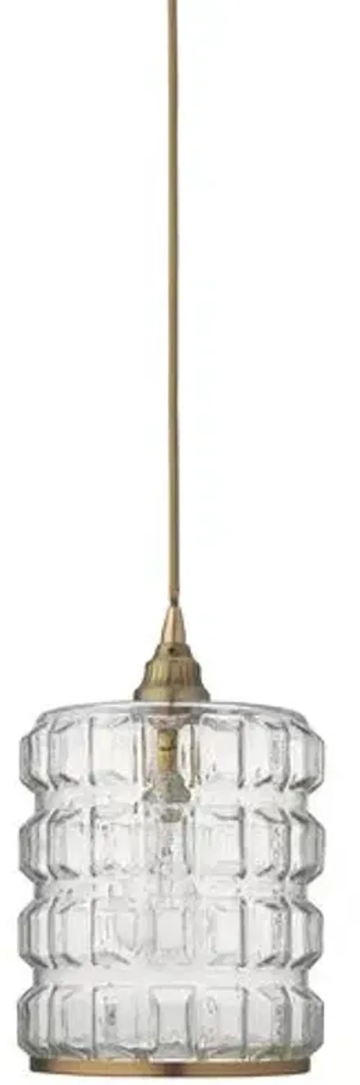 Madison Pendant - Clear/Antiqued Brass - Jamie Young Co.