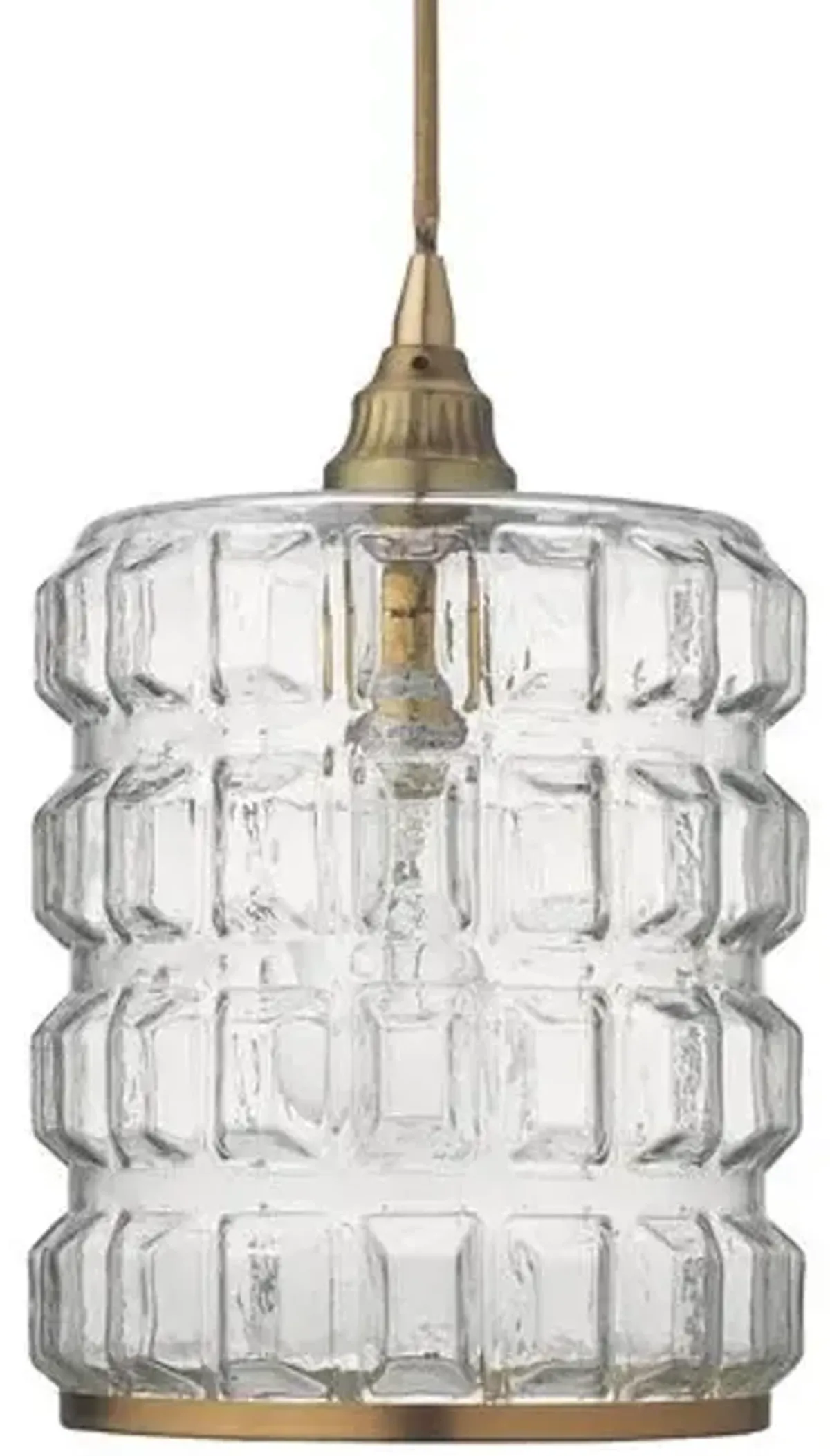 Madison Pendant - Clear/Antiqued Brass - Jamie Young Co.