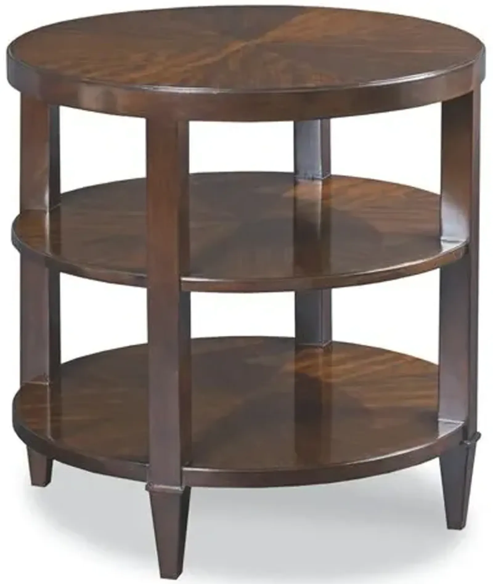 Edna 3-Tier Side Table - Espresso - Brown