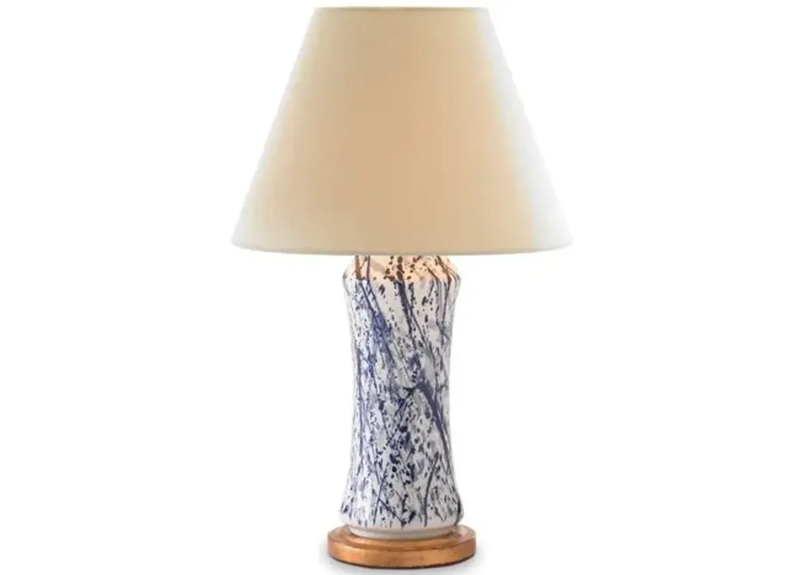 Spatter Lamp - Deep Blue/White - Bunny Williams Home