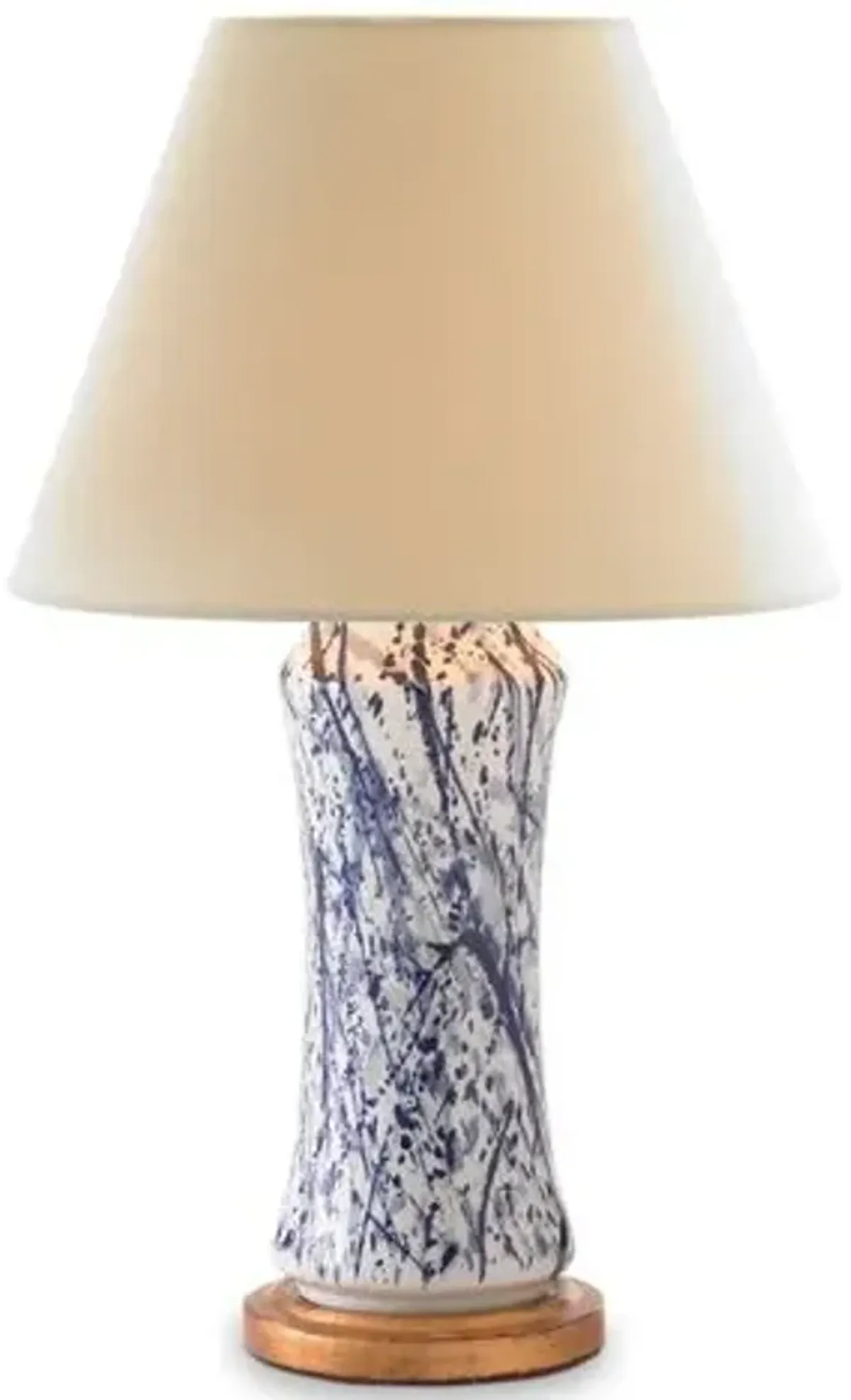 Spatter Lamp - Deep Blue/White - Bunny Williams Home