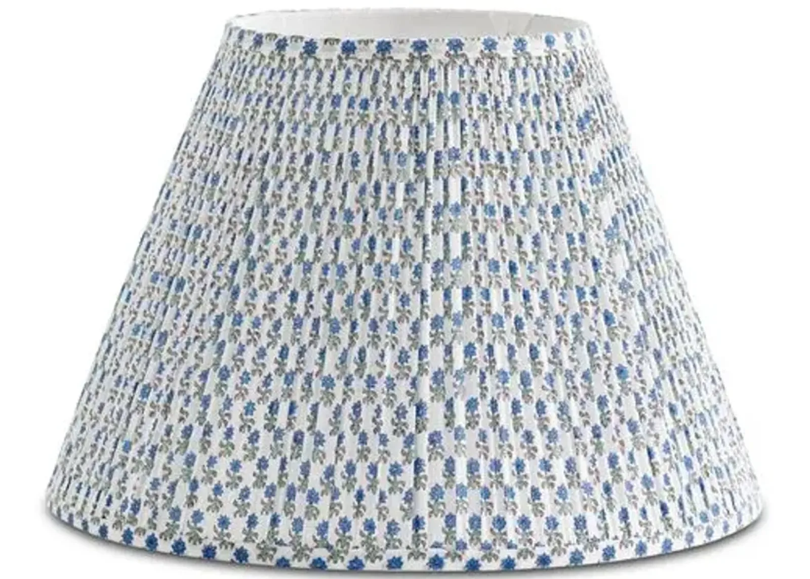 Spring Starflower Lampshade - Blue/White - Bunny Williams Home