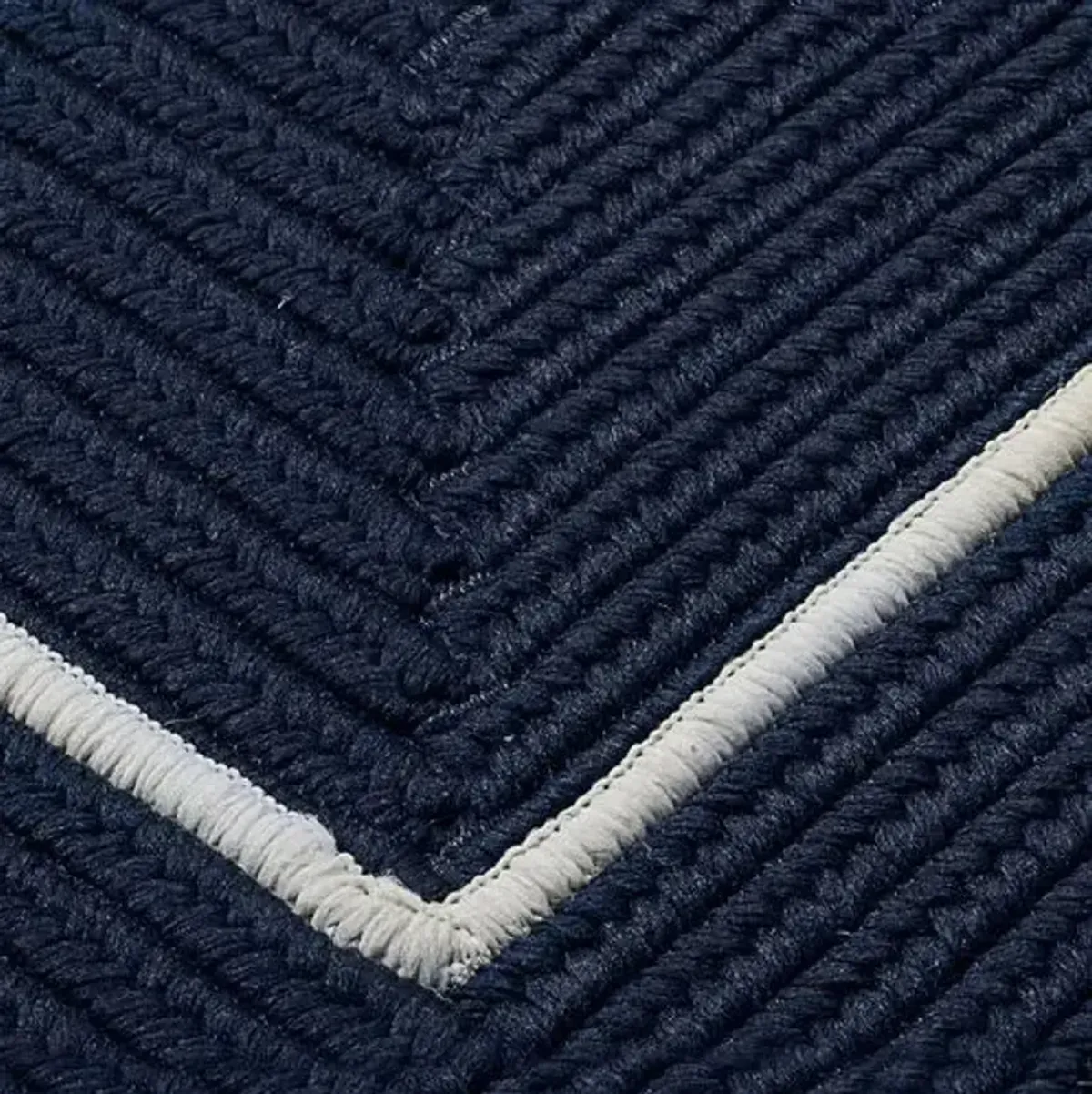 Accent Doormat - Navy/White - Blue