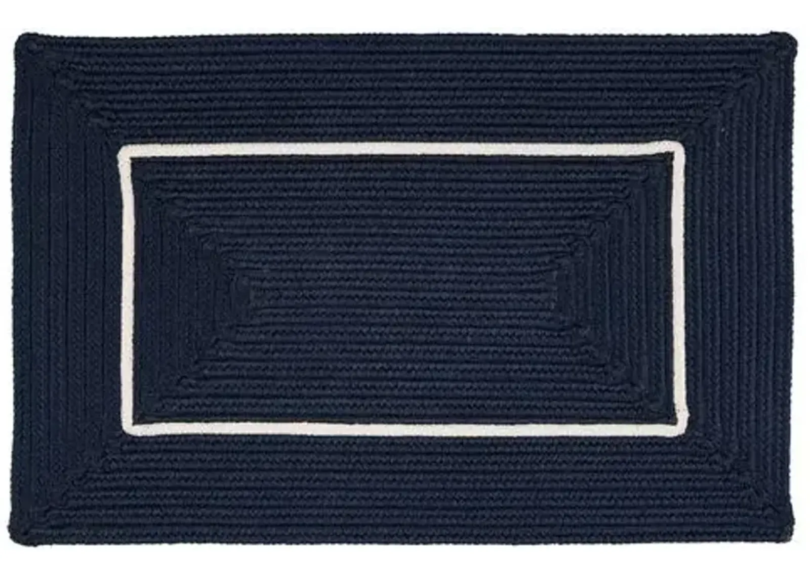 Accent Doormat - Navy/White - Blue