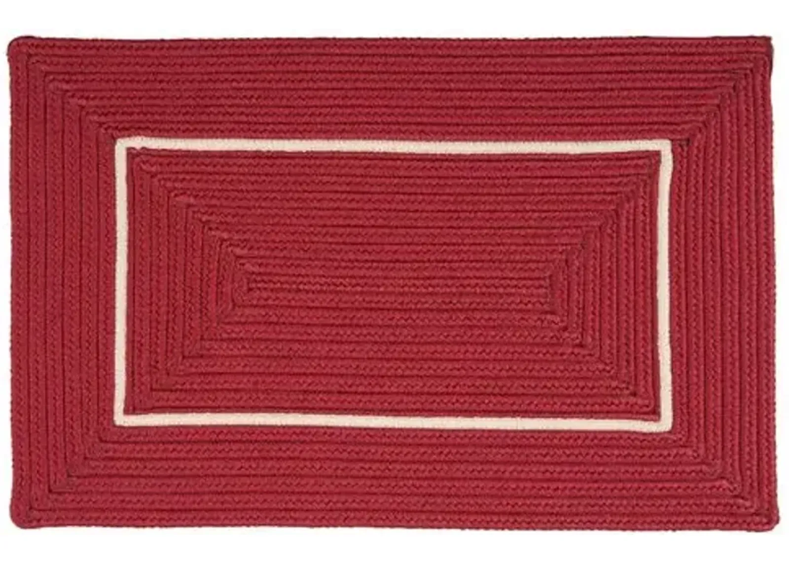 Accent Doormat - Red/White