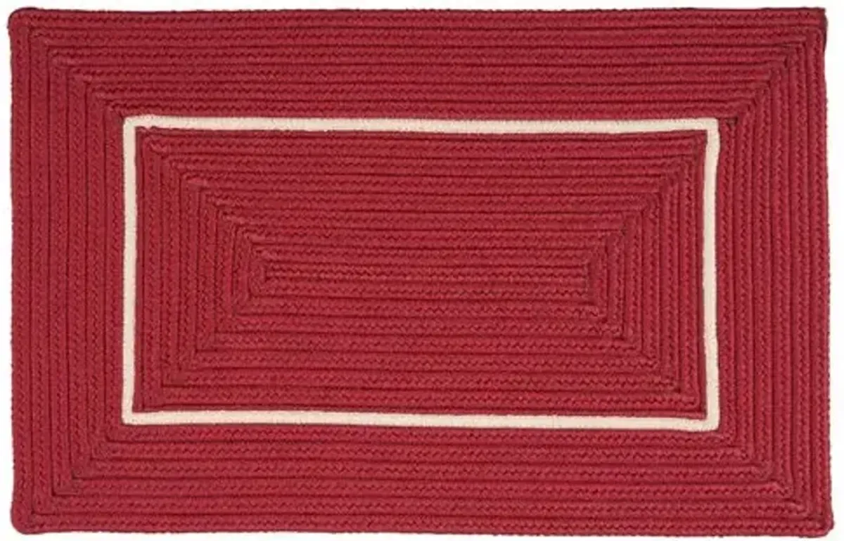 Accent Doormat - Red/White