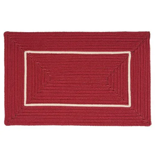 Accent Doormat - Red/White