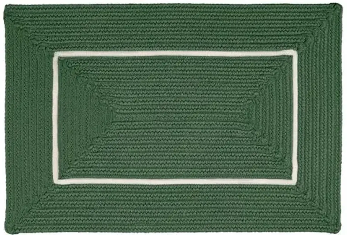 Accent Doormat - Green/White