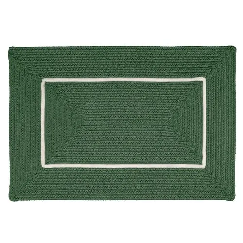 Accent Doormat - Green/White