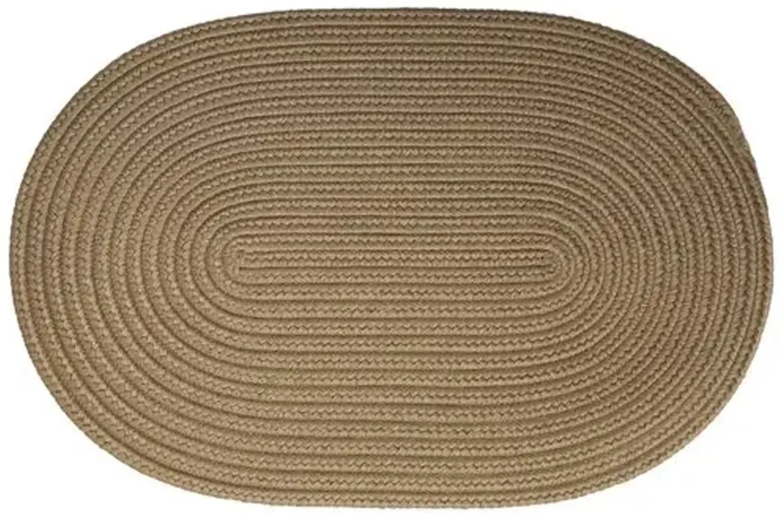 Reversible Solid Doormat - Tan - Brown