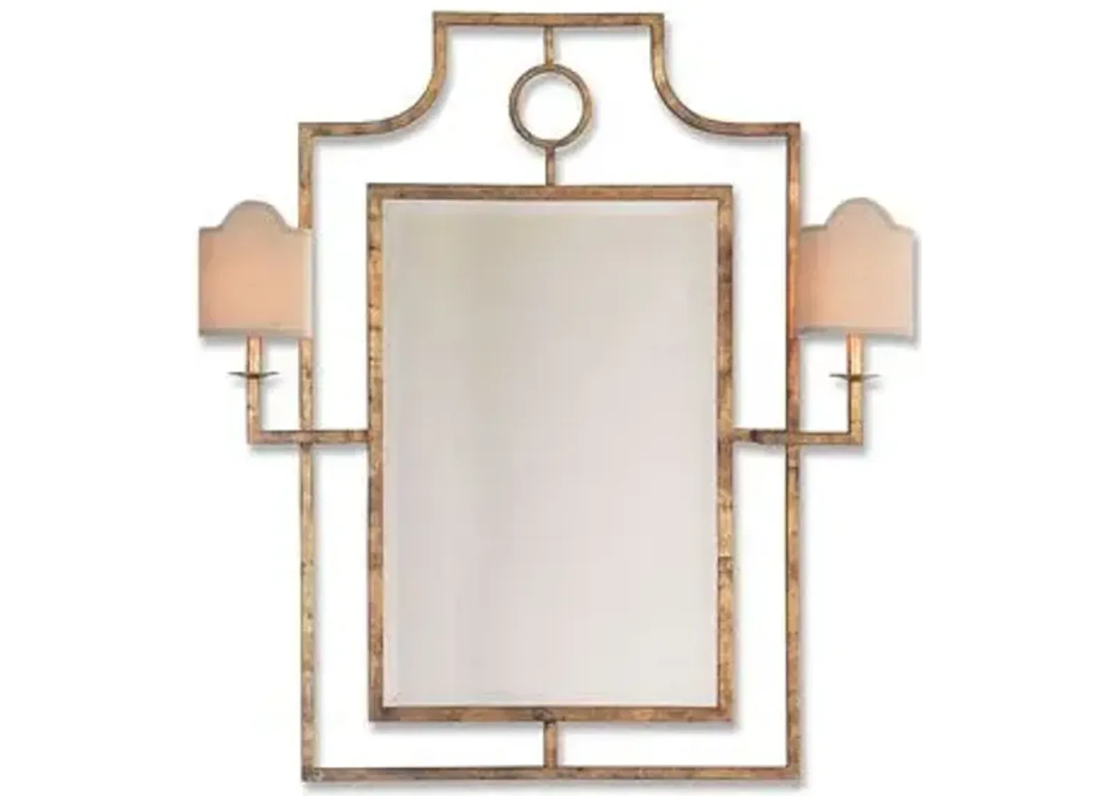 Doheny 38"x46" Sconces Wall Mirror - Gold - Port 68