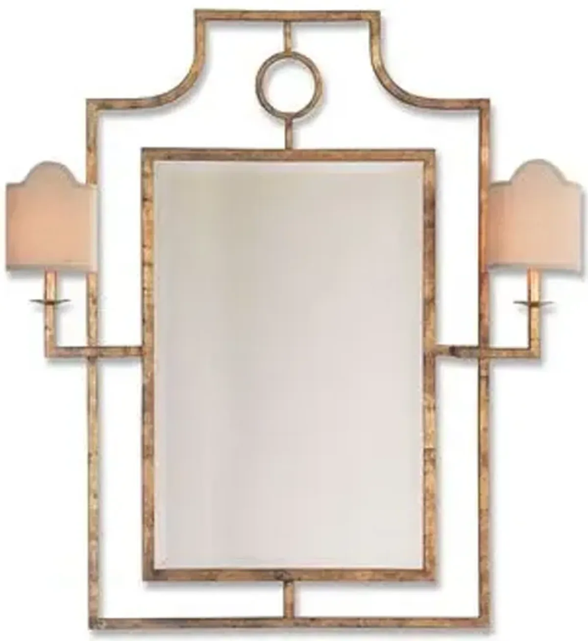 Doheny 38"x46" Sconces Wall Mirror - Gold - Port 68