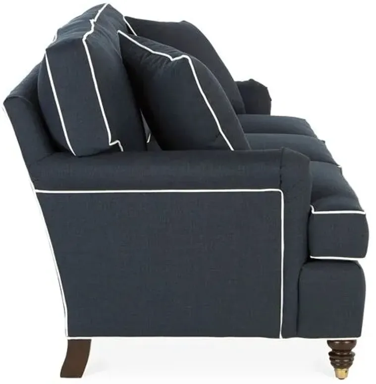 Kate Sofa - Navy Crypton - Miles Talbott - Handcrafted