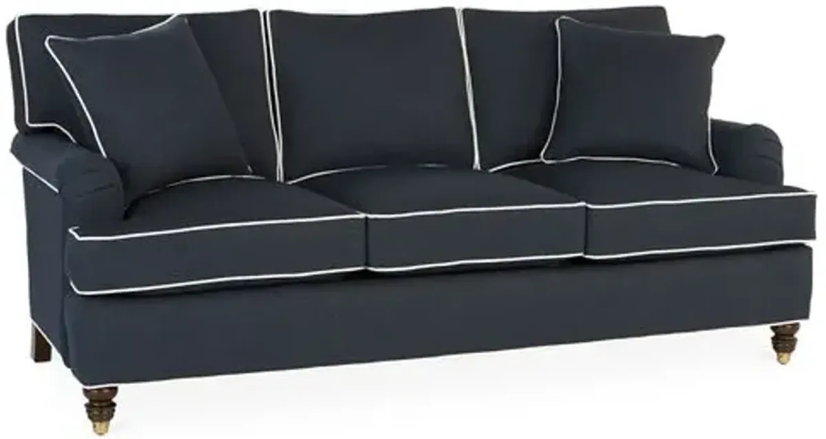 Kate Sofa - Navy Crypton - Miles Talbott - Handcrafted