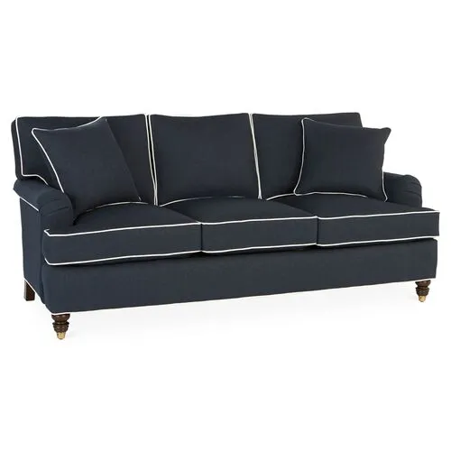 Kate Sofa - Navy Crypton - Miles Talbott - Handcrafted