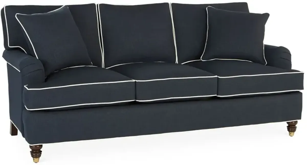 Kate Sofa, Navy/White Crypton