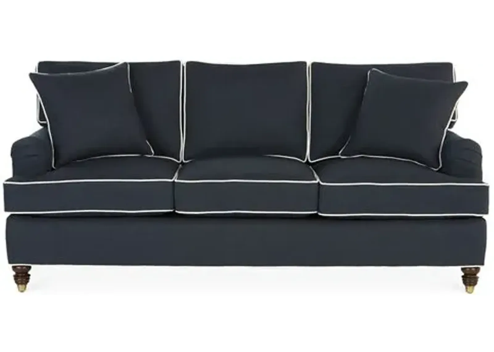 Kate Sofa - Navy Crypton - Miles Talbott - Handcrafted