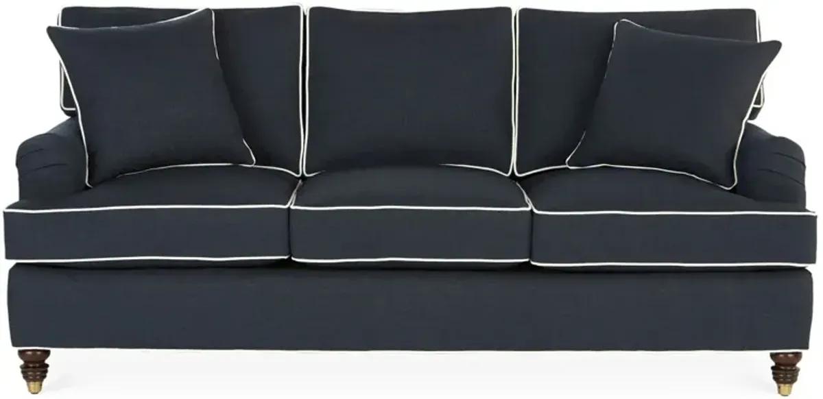 Kate Sofa, Navy/White Crypton