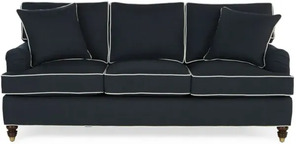 Kate Queen Sleeper Sofa, Navy/Ivory Crypton