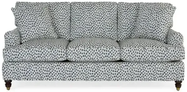 Kate Queen Sleeper Sofa - Navy Spot Sunbrella - Miles Talbott - Handcrafted