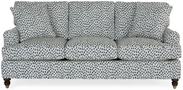 Kate Queen Sleeper Sofa, Navy Spot Sunbrella