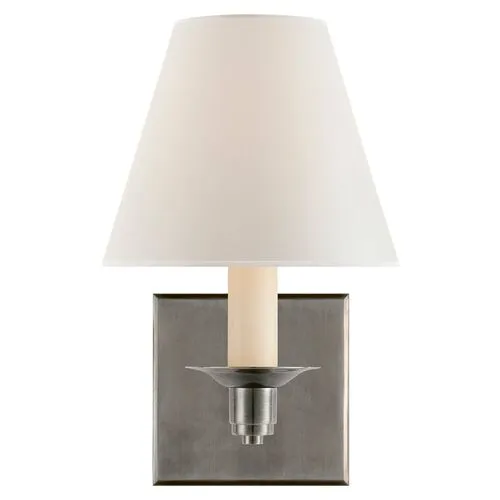 Ralph Lauren Home - Visual Comfort - Evans Single-Arm Sconce - Silver