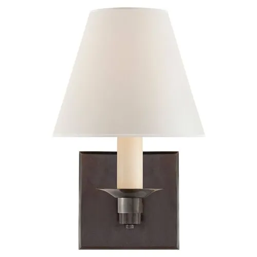 Ralph Lauren Home - Visual Comfort - Evans Single-Arm Sconce - Black