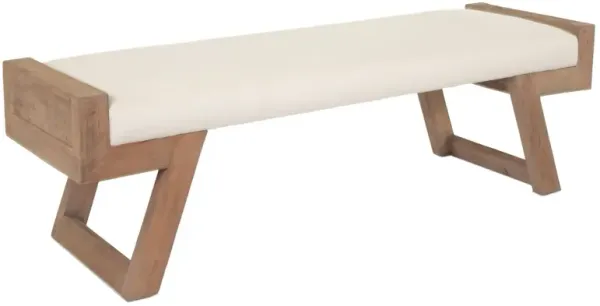 Perella 67" Bench, Ivory Linen