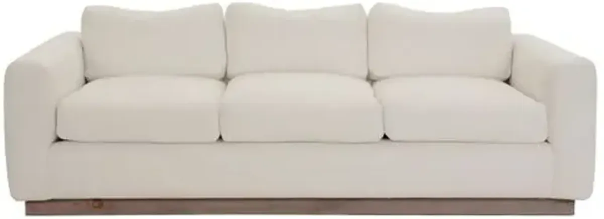 Furh 90" Sofa - Ivory Linen - Community