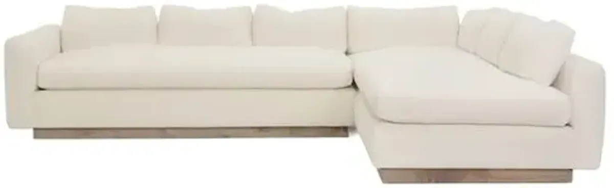 Furh Sectional - Ivory Linen - Community