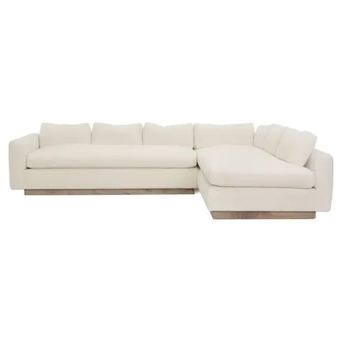 Furh Sectional - Ivory Linen - Community