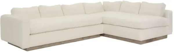 Furh Sectional, Ivory Linen